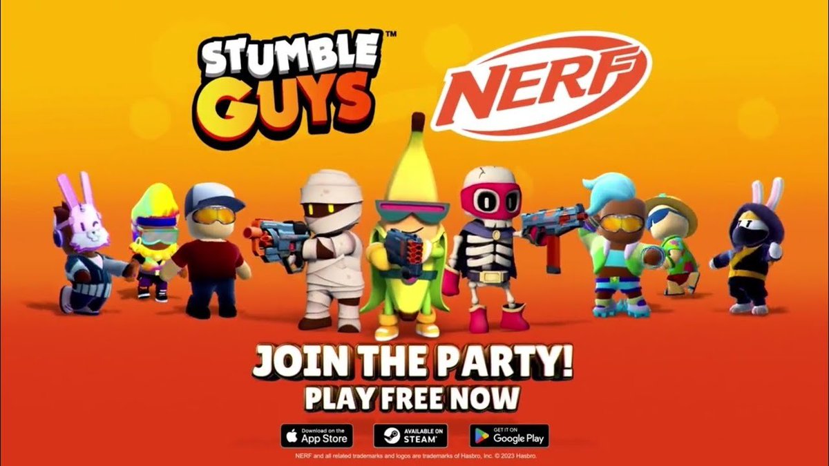 JTGily's tweet photo. Who's got a victory on the NEW Stumble Guys Nerf Map? 👑

Gotta get those dubs 👀
@StumbleGuysGame #StumbleGuysPartner 
https://t.co/ZDj9E8P4MH https://t.co/WsmuAV5o2c