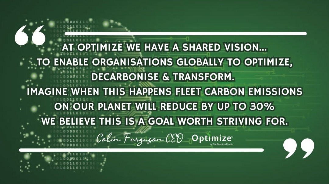 OptimizeNowAI's tweet photo. We help fleets optimise, decarbonise and transform using powerful algorithms based upon artificial intelligence, proven to reduce costs, increase productivity and cut emissions. #logistics #ai #innovation 
https://t.co/ATQ2azSZf6 https://t.co/rB5pIULApN