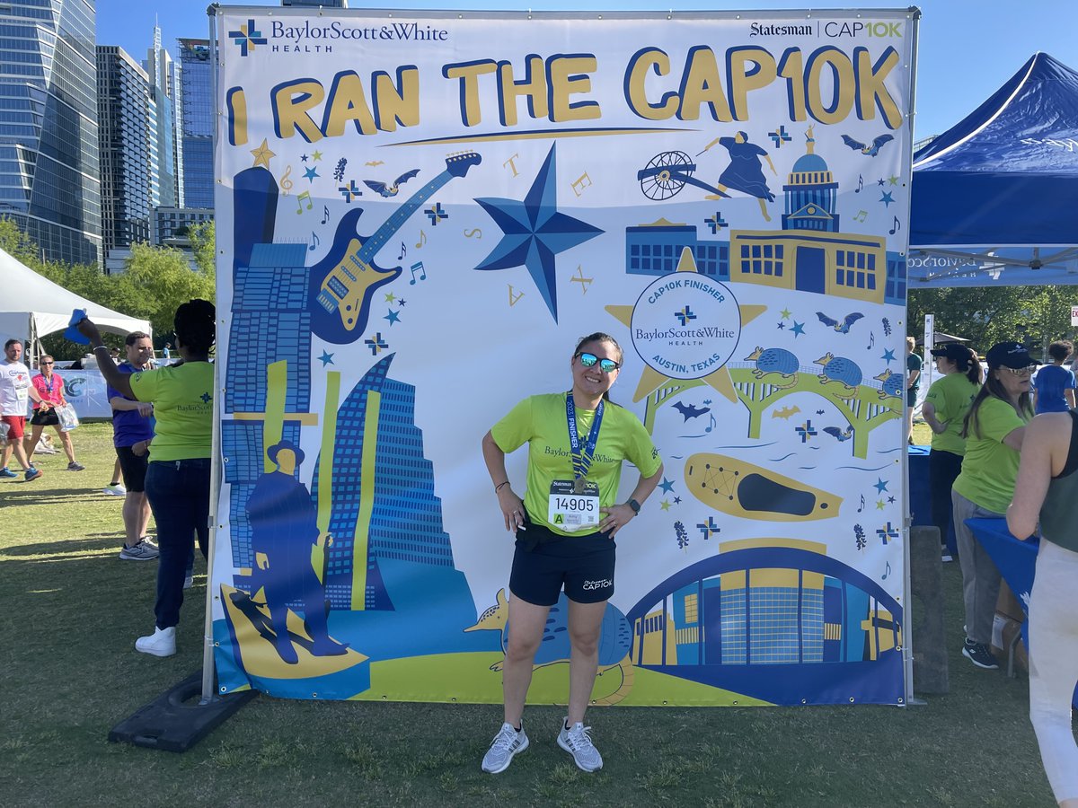 Congrats to nurse Amy Martinez! She recently ran the #Cap10k – the first time running a 10k distance since she ran in high school.