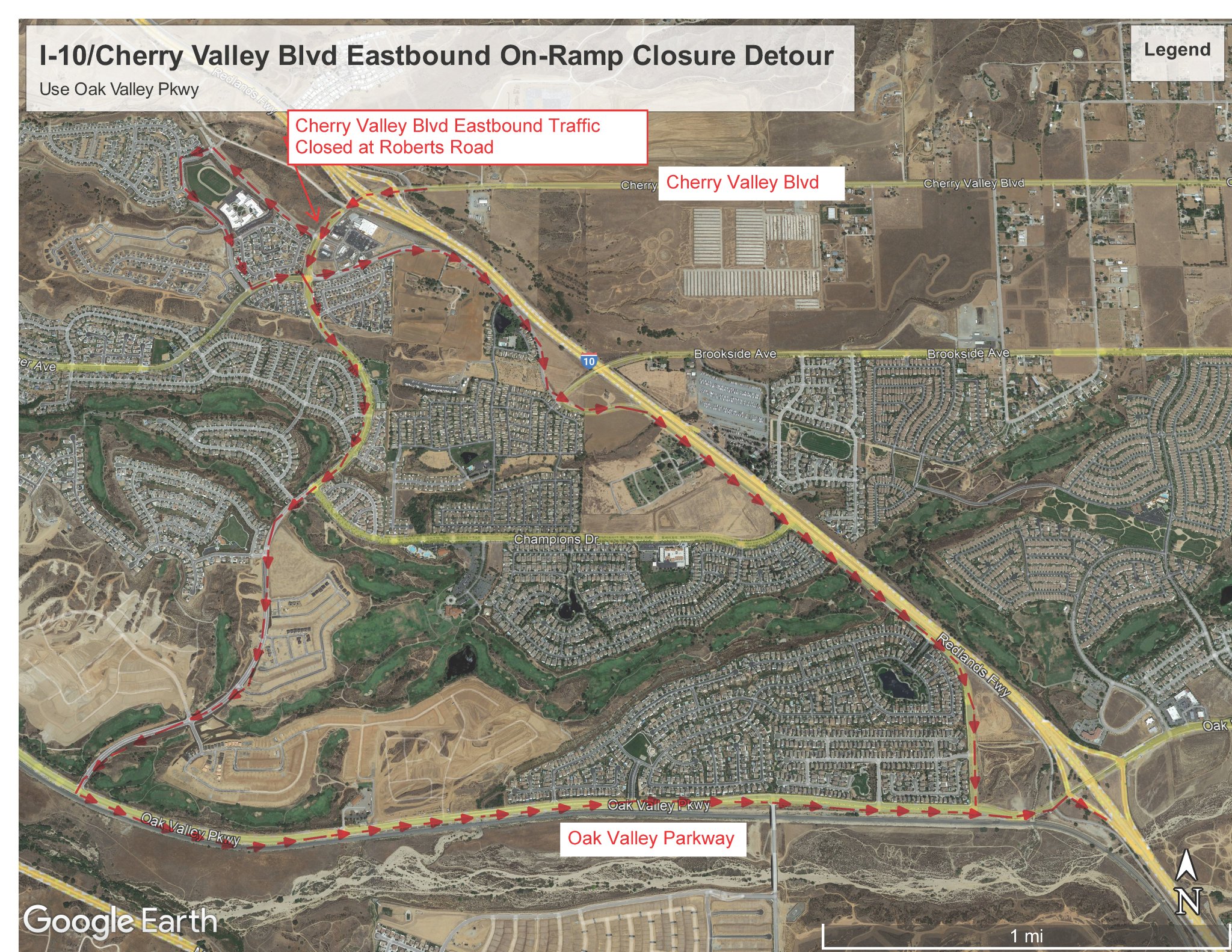 I10 CHERRY VALLEY BLVD IMPROVEMENT PROJECT on Twitter "UPDATE We