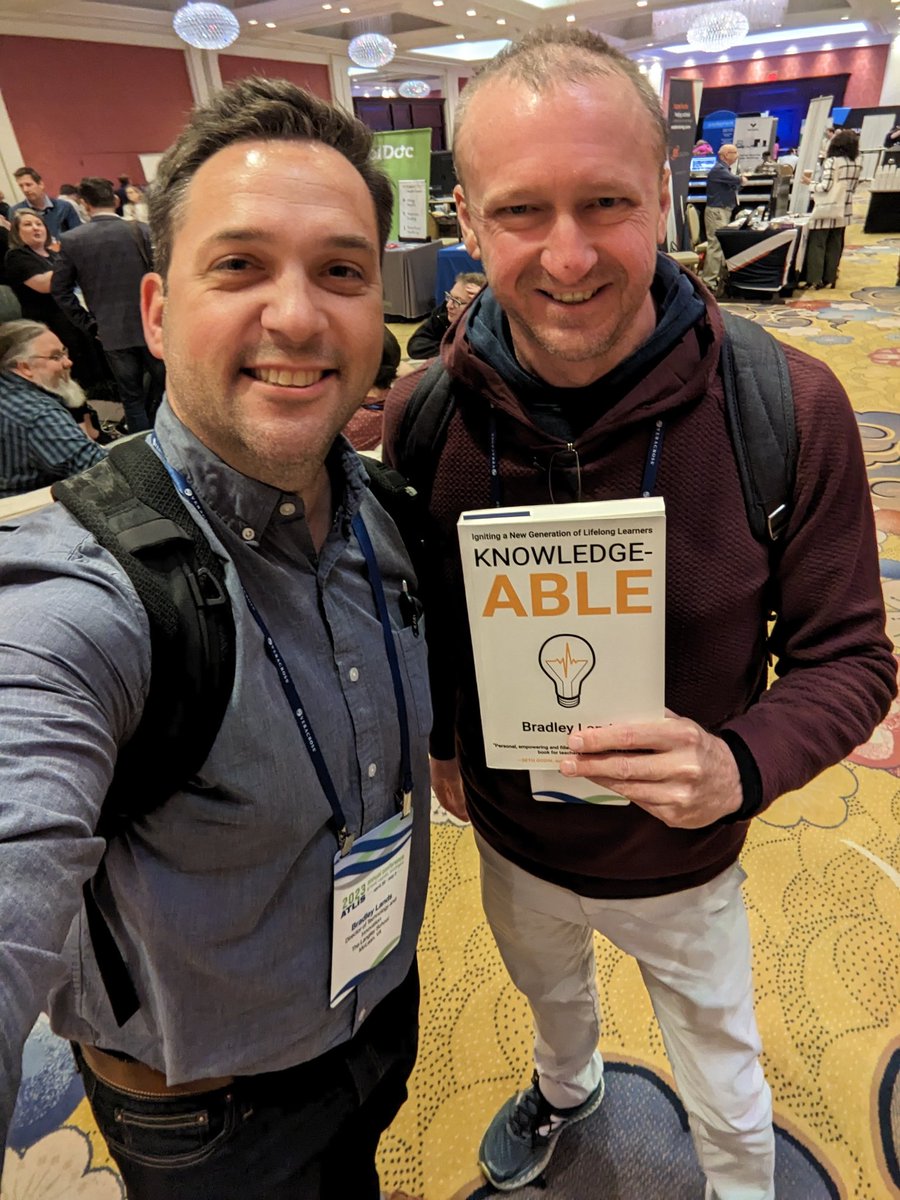 Huge congrats and thank you to Jeff who was the lucky winner of my free book give away during my #Knowledge_ABLE session today at #ATLIS23.