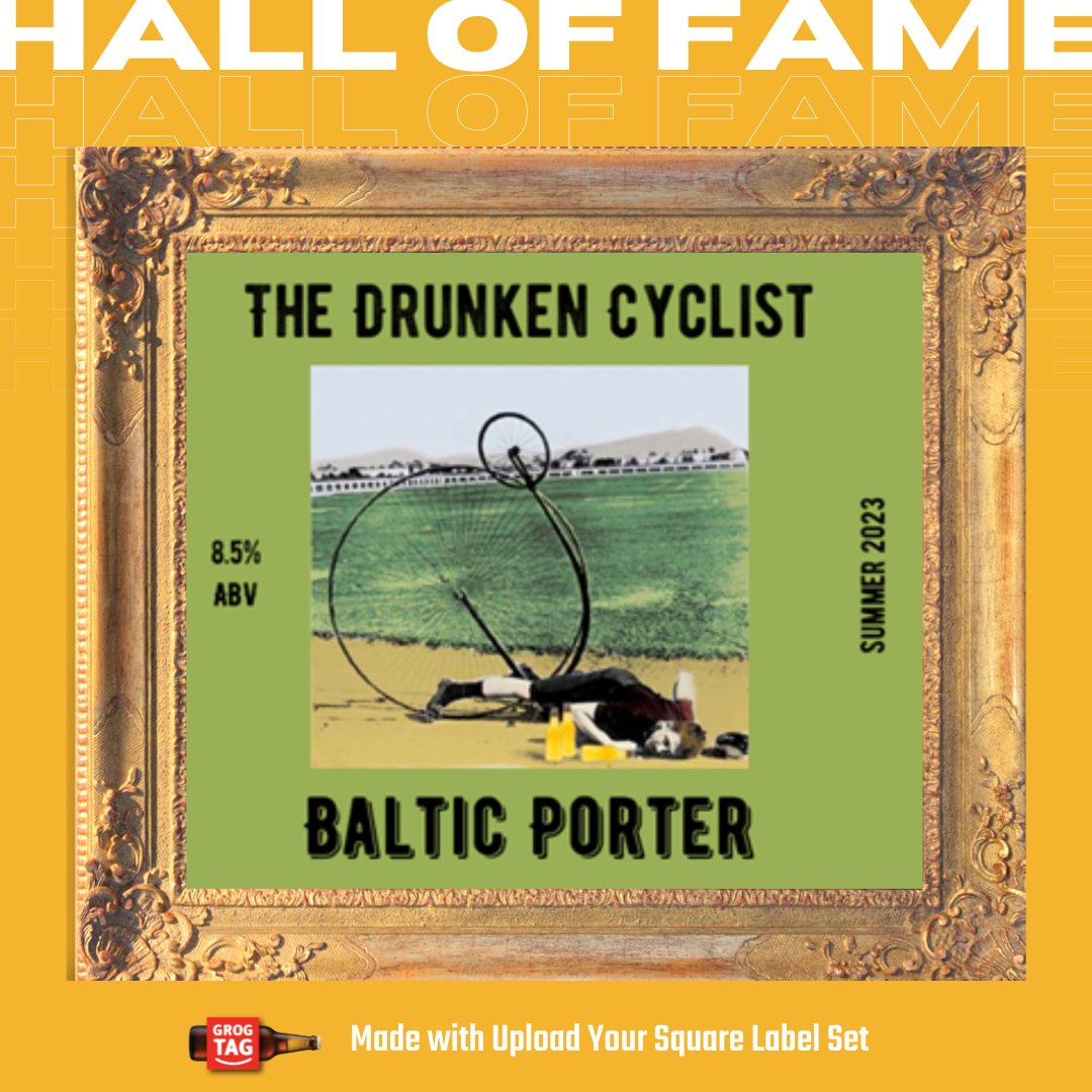 This week's Hall of Fame winner reminds us to share the road, especially if you've "hydrated" first. 

ON YOUR LEFT! 

grogtag.com/blog/526