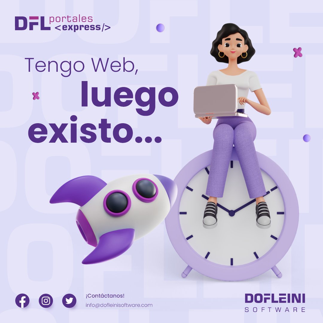 DofleiniS's tweet photo. Haz crecer tu negocio con DFL Portales Express, el nuevo servicio de creación de sitios web que lanzamos #Hoy!

Escoge la plantilla que mejor se adapte a tu negocio o empresa... y nuestro equipo de expertos te construirá un portal web de calidad, atractivo y en tiempo récord. 
¡No pierdas más tiempo y haz que tu #negocio o #empresa destaque en internet con un sitio web #profesional y personalizado!
Más info: https://t.co/ec3tPoSY80
¡Contáctanos! info@dofleinisoftware.com