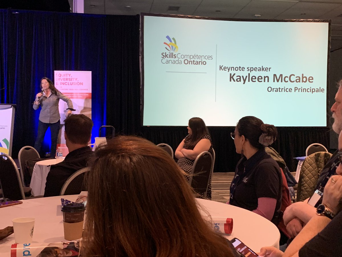 LisaBurkefjb's tweet photo. Had a great time @skillsontario 
Thank you @KayleenMcCabe for sharing your story. 
@fjb_guidance 
@WECDSB https://t.co/tVKSQinJgl
