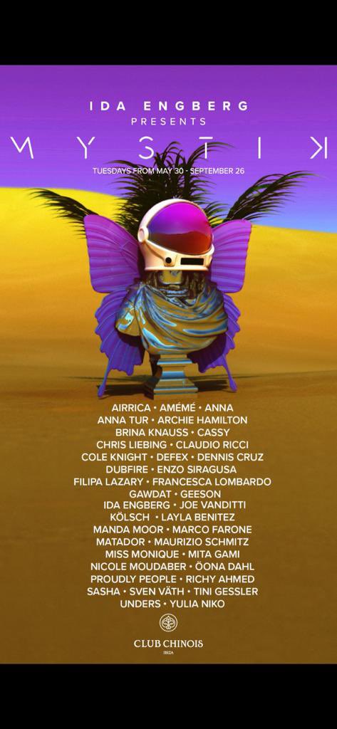 Joining <a href="/IdaEngberg/">Ida Engberg</a> for her party Mystik at Club Chinois this summer ⭐️⭐️⭐️