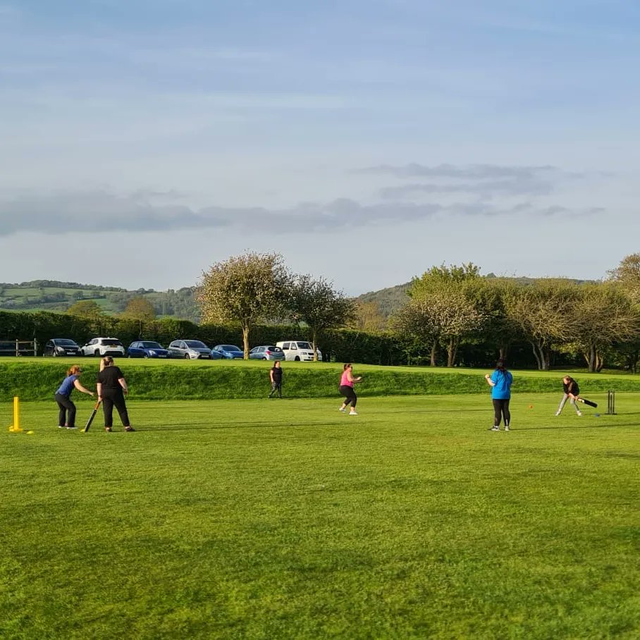 wombatladiescc's tweet photo. Another great training session on a beautiful evening #cricket #softball #hergametoo #hergametoocricket #wombats #quantocks #quantockhills #somerset https://t.co/y2bh3GooL1