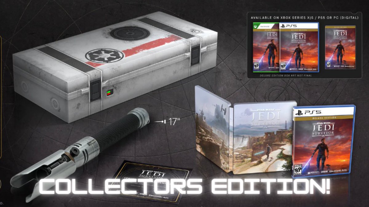 VadersLair's tweet photo. Star Wars Jedi Survivor Collectors Edition unboxing!
https://t.co/v1YRUu6bS9
via @YouTube #JediSurvivor #CalKestis #BD1 #StarWare #StarWarsJediSurvivor https://t.co/ntZaGyQKQ6