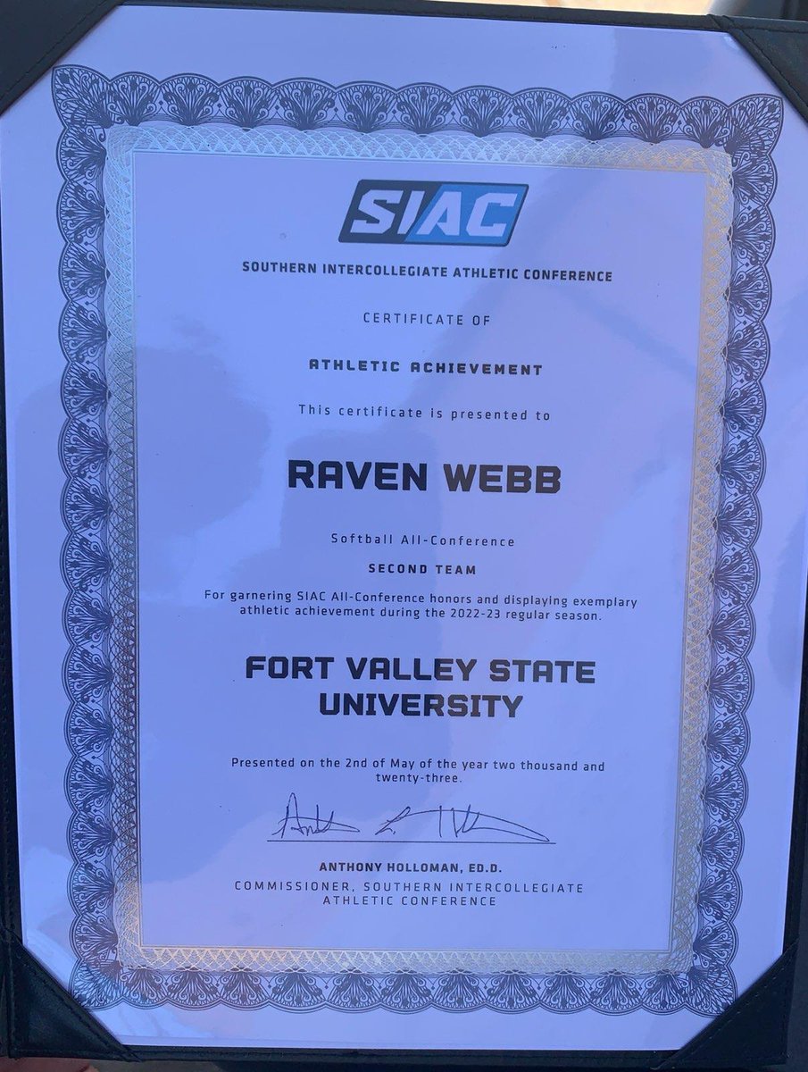 DJ Webb (Atlanta's Finest) (@djwebbatlanta) on Twitter photo Huge Congratulations to my daughter <a href="/WebbPitcher/">Raven Webb (The Pitcher)</a> on being awarded the 2023 <a href="/TheSIAC/">The SIAC</a> Freshman of the year Award. She also made the All Conference 2nd team? Again your work ethic and extra work in the dark is showing in the light Raven. I'm very, very of you. #22RavenWebb #FVSU Huge Congratulations to my daughter <a href="/WebbPitcher/">Raven Webb (The Pitcher)</a> on being awarded the 2023 <a href="/TheSIAC/">The SIAC</a> Freshman of the year Award. She also made the All Conference 2nd team? Again your work ethic and extra work in the dark is showing in the light Raven. I'm very, very of you. #22RavenWebb #FVSU
