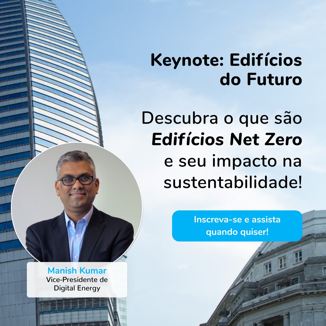 SchneiderElecBR's tweet photo. 📢 O caminho rumo aos Edifícios do Futuro. 🏢✅
Porém, para implementá-las, há vários aspectos a serem avaliados. Conheça todos eles no "Keynote: Edifícios do Futuro".
Assista quando quiser: ➡️ https://t.co/WcIcnztnqt
#edificiosdofuturo #buildingsofthefuture https://t.co/hMJKdtS2Gq
