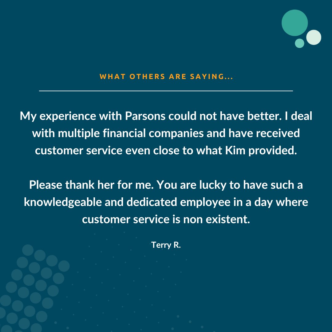 Wow, this is great. Check out this review for Kim, the Sr Mortgage Loan Officer at Parsons. Excellent work!    
#skylacu #parsonsfcu #tuesdaytestimonial #buildingamazing #believeinbetter