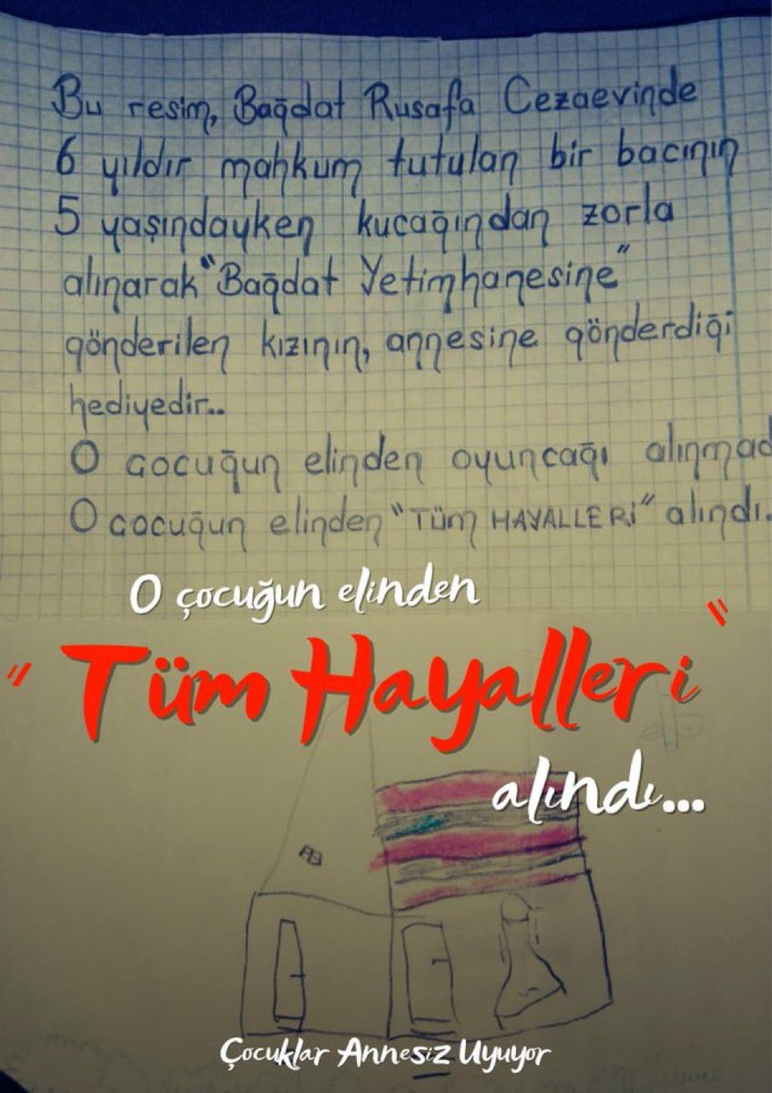 Vicdansız nasıl yaşanır

Bağdat başına neler geldi Rusafa ne zulümlere şahit oldun !!!

Çocuklar Annesiz Uyuyor

Children Miss Their Moms