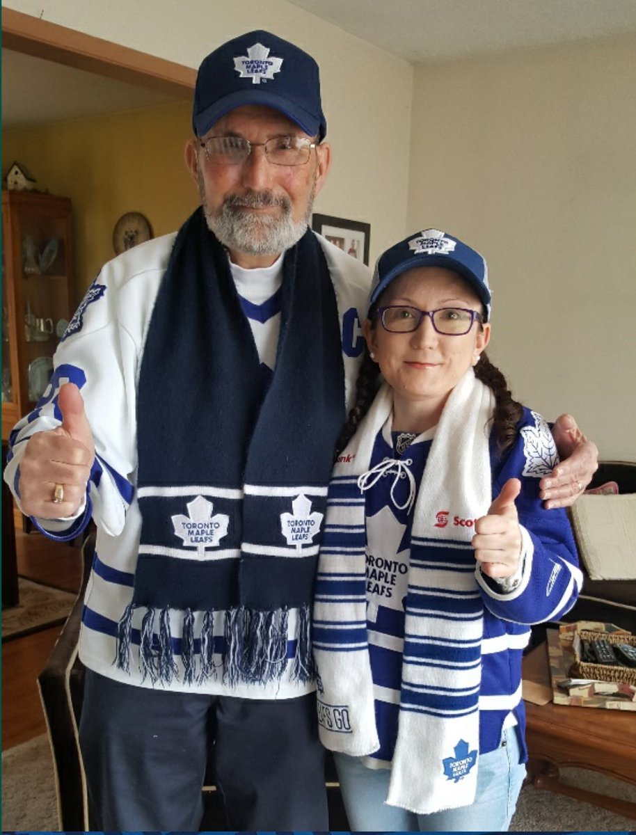SkyeJackson1's tweet photo. @Xposed My dad and I! Die hard fans for life! Never been to a playoff game before but would love to go ... Thursday night lol I live a few hours from Toronto so tonight would be pretty tight lol 
Go Leafs Go!! 💙🤍💙🤍💙 
P.S. his birthday is this month.. would be a great gift! 😉💙 https://t.co/yNsoSSOyIE