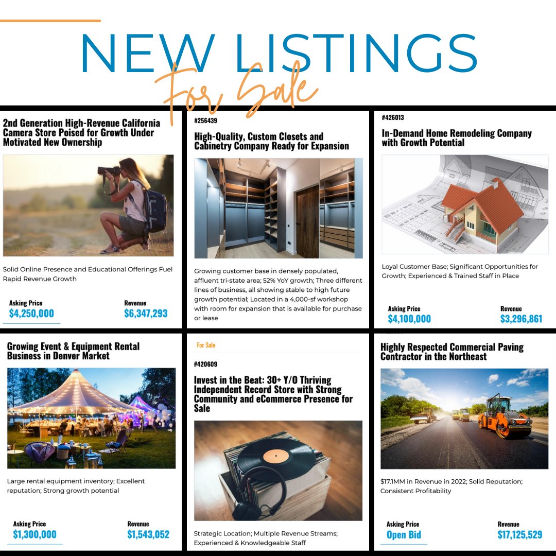 CHECK OUT OUR LISTINGS!!

Find your next investment and build your legacy. Our expert team will guide you through the buying process and help you find your next business.

Learn more about the buying process and become a registered buyer today.

fal.cn/3xUod