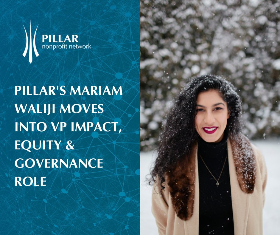It is with great pleasure that we announce Mariam Waliji's appointment as the Vice President - Impact, Equity &amp; Governance for Pillar Nonprofit Network. For more information pillarnonprofit.ca/news/pillars-m…
