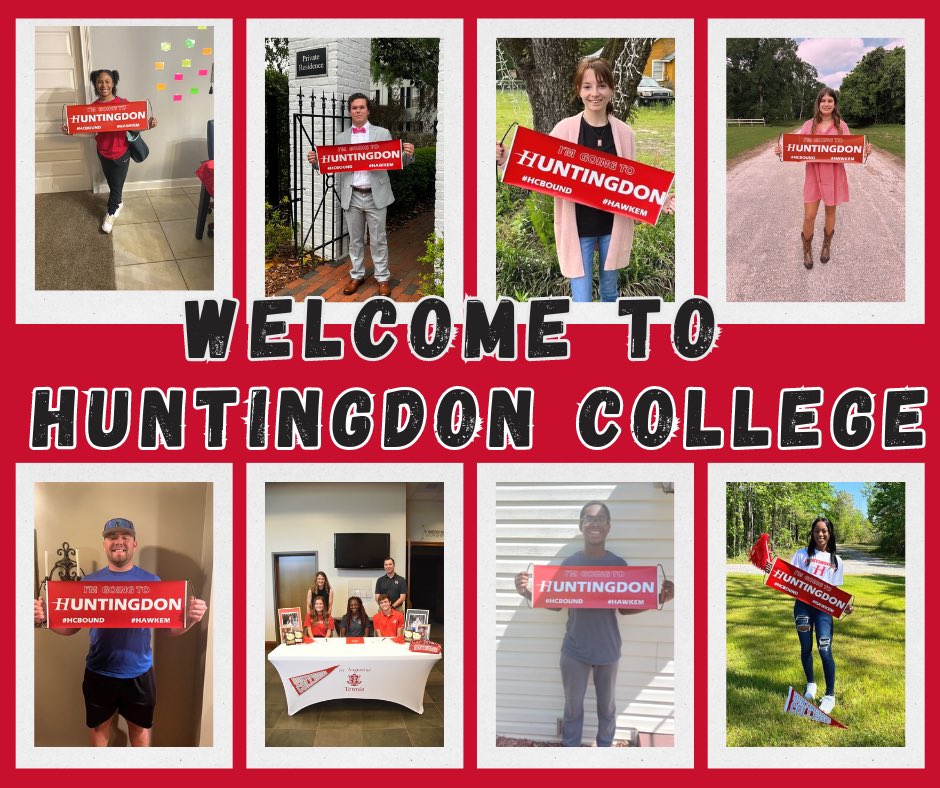 admissionHC's tweet photo. Our #futurehawks have made their decision. Huntingdon College will be home for them. We are looking forward to seeing these new Hawks on campus in the fall! #hawkem #hcbound #huntingdonadmissions #huntingdoncollege
🔴
⚪️
🦅 https://t.co/QXYc18dcSu