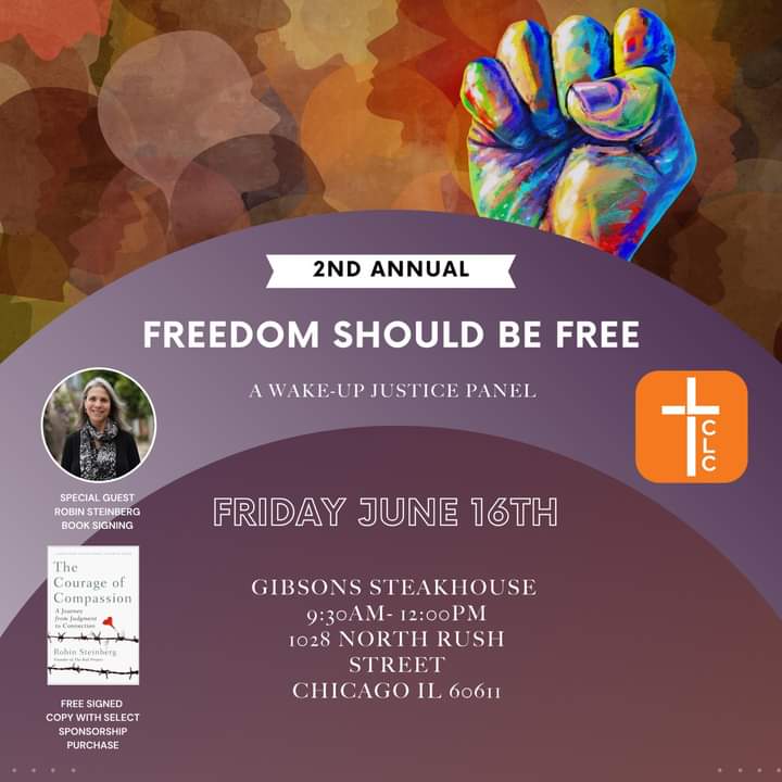 Please join us for our 2nd Annual Wake Up Justice Juneteenth event on June 16th from 9:30-12pm at Gibson's Steakhouse downtown. Robin Steinberg will be present autographing her new book. "The Courage for Compassion." Register here: lclc.networkforgood.com/events/56375-l…