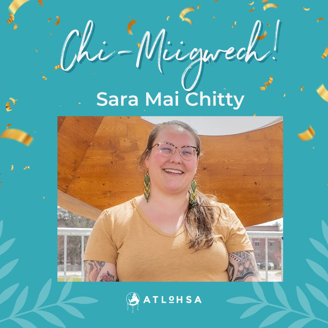 atlohsa's tweet photo. Chi-Miigwech to Sara Mai Chitty for her generosity in organizing Facebook fundraisers, raising thousands for Atlohsa! A talented Michi Sagig Anishinaabe Kwe educator and Alderville First Nation member, she's an inspiration to many. #DonorHighlight #IndigenousRoleModel https://t.co/xsWXr6lIt2