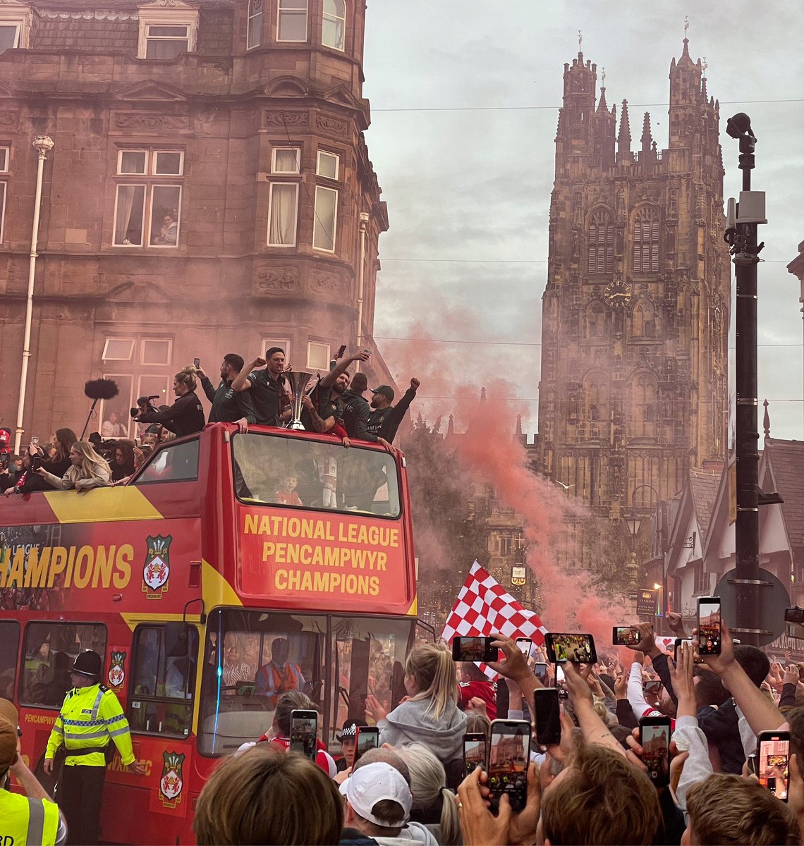 RichKnew's tweet photo. @wrexham and @Wrexham_AFC here’s my contribution to the thousands of photos and videos captured in the last few hours! https://t.co/RknnMmQZAC