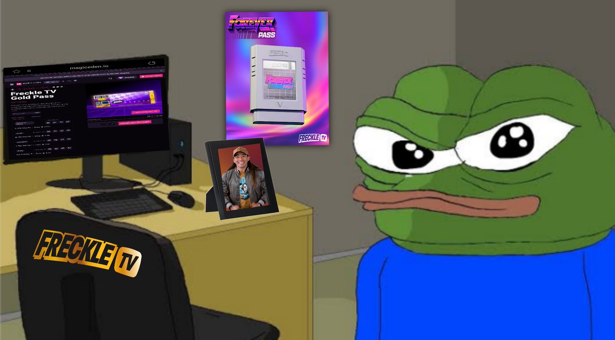 edwinlovescro's tweet photo. If you faded $pepe, don't fade @FreckleTrivia . Even pepe is ready to mint tomorrow! More info: https://t.co/JQWpXapO0u
#freckletv #pepe #gameshow
#goldpass #foreverpass
#play2earn #weeklytrivia https://t.co/xEVjBGm05t