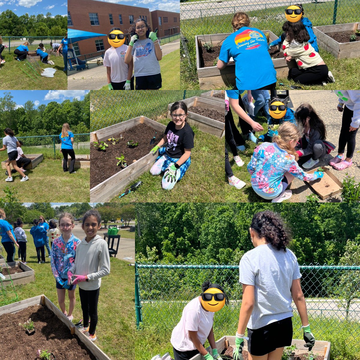 Our Gardening Club received some love today from <a href="/HeritageFFA/">Heritage HS FFA</a> <a href="/HHS_Huskies/">Heritage High School</a> ! We are so thankful to partner with others in our community. The garden is starting to look great! <a href="/sanfordcreek/">SanfordCreek ES</a> #SOARteam #springtimefun