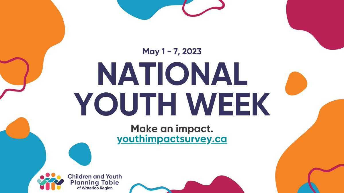 May 1-7 is #NationalYouthWeek!

Young people have the power to make an impact in their community and beyond.

By completing the Youth Impact Survey, you will help decision makers in #wrawesome make better programs and supports for youth.

youthimpactsurvey.ca