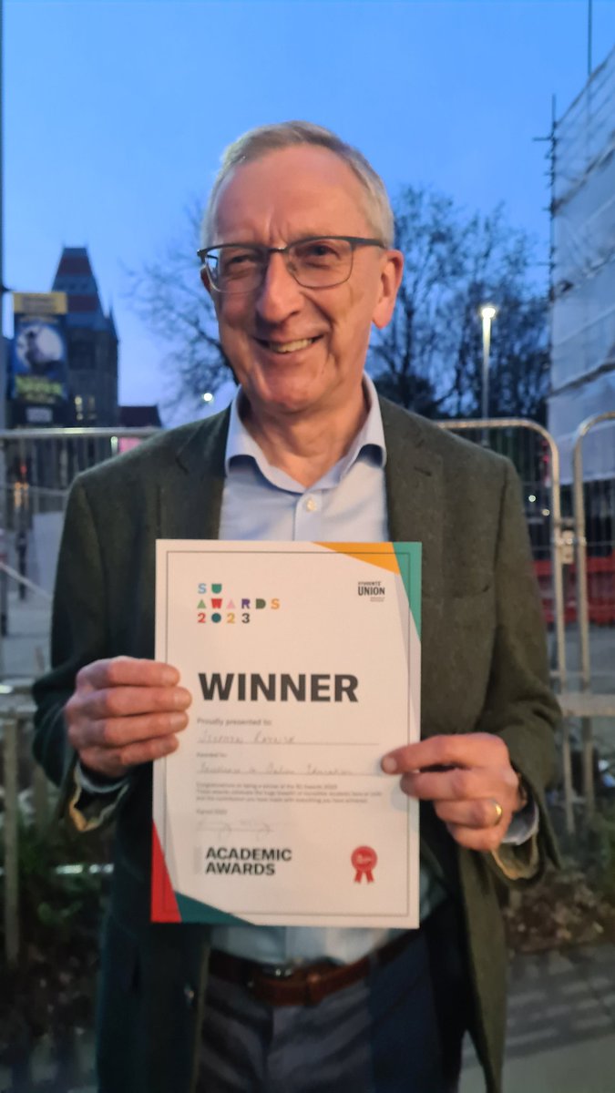 Prof Steve Courtney (@steb7steve) on Twitter photo Massive congratulations to <a href="/SRayner11/">Stephen Rayner</a> for winning <a href="/OfficialUoM/">The University of Manchester</a> 's student-nominated award for excellence in online education. Woo-hoo! <a href="/EducationUoM/">Manchester Institute of Education (MIE)</a> Massive congratulations to <a href="/SRayner11/">Stephen Rayner</a> for winning <a href="/OfficialUoM/">The University of Manchester</a> 's student-nominated award for excellence in online education. Woo-hoo! <a href="/EducationUoM/">Manchester Institute of Education (MIE)</a>