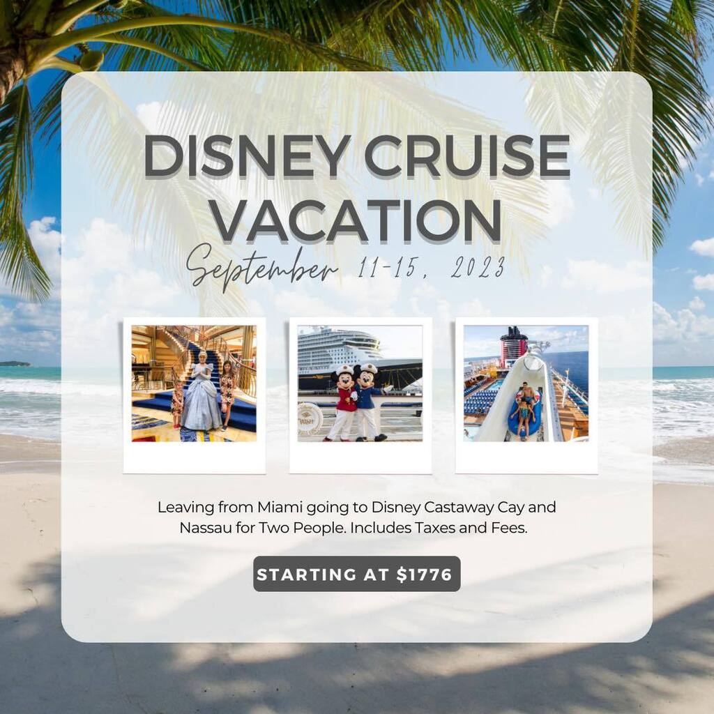endlessadventu's tweet photo. Who says magic can't be affordable? Check out this amazing deal on this Disney Cruise! 🚢 The best part? Using a travel agent is completely FREE! Don't miss out on your dream vacation - contact me and save some extra pixie dust. 💰 ✨ 

#DisneyCruise #A… https://t.co/8g1hqPwaWk https://t.co/lXxAprXOQ4