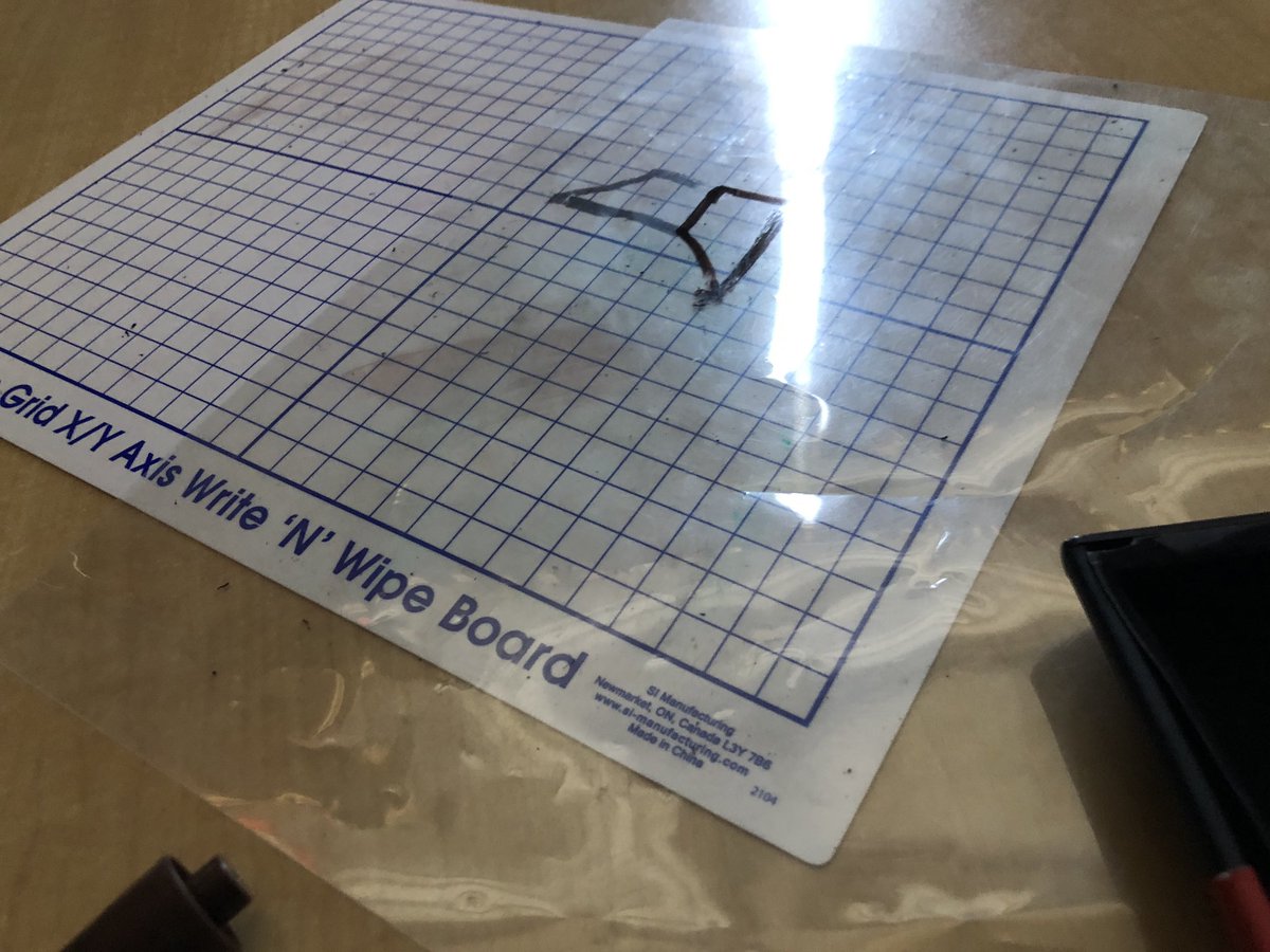 MrKSDyck's tweet photo. Grade 5/6s @PortWellerPS have been using #TransparentFilm as a #Math #Tool to help with #Rotating #Polygons. #Rotations #Transformations #SpatialSense #RotationPoint #Direction #AngleOfRotation https://t.co/LO7ipmuUrz