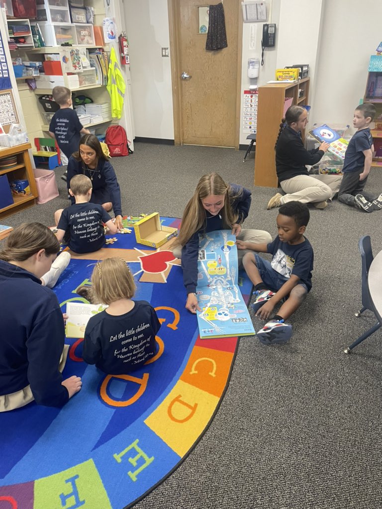 Hanging out with the Preschool today!