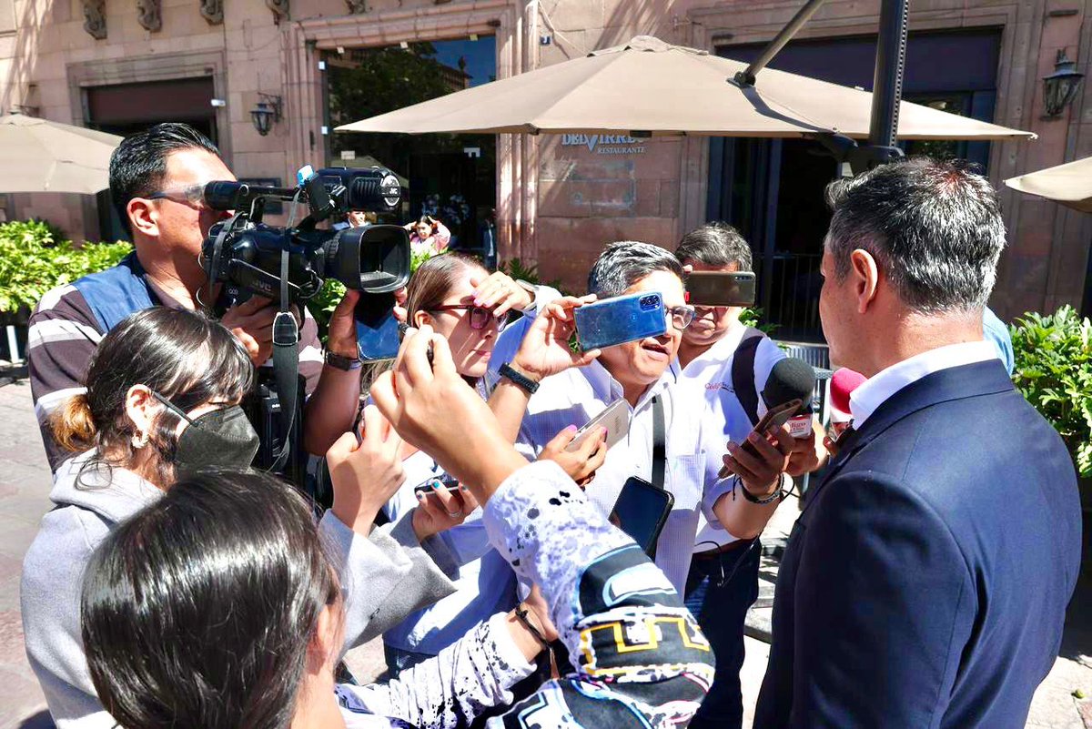 Siempre es un gusto compartir con los medios de comunicación sobre #piensAMéxico 🇲🇽; así continuamos con nuestras actividades en el gran estado de San Luis Potosí.