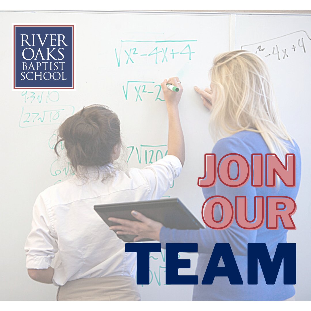 robshouston's tweet photo. Interested in working in a Christ-centered environment alongside innovative and devoted colleagues? We are looking for talented educators to join our team! Positions available at both the lower and middle school level. Head to our website for more info! https://t.co/hluZOqthB1 https://t.co/EWJ27DyLtE