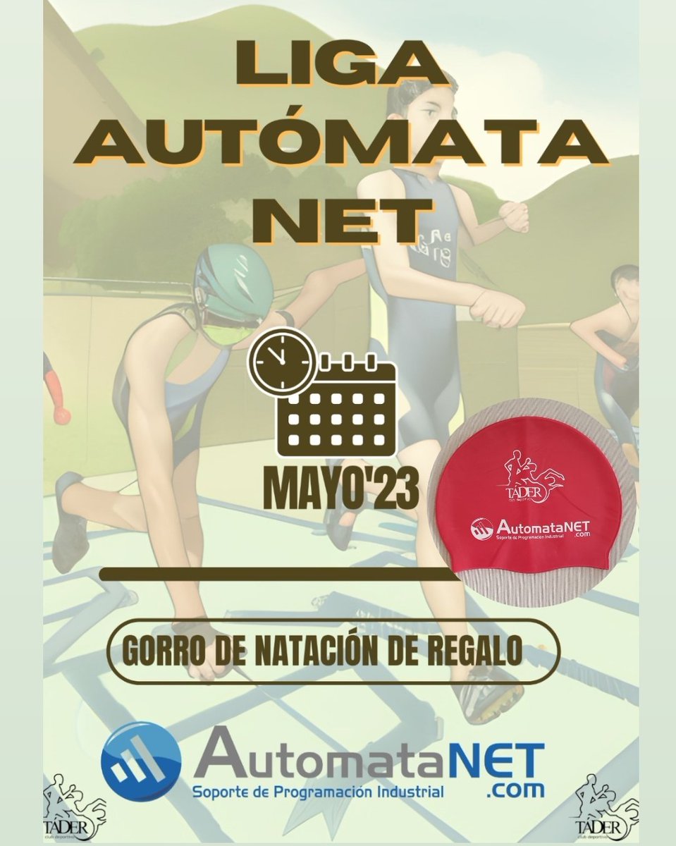 automatanet's tweet photo. El #equipo @tritadermolina va a llevar a cabo este mes una competición interna que han llamado "Liga #AutomataNet"
MUCHA SUERTE A TODOS!
🔵🏃🏻♂️🏊🏻♀️🚴🏻🔵
#Triatlón #Triescuela #MolinaDeSegura #Patrocinador #Mayo #Automatización #ProgramaciónIndustrial #Industria
https://t.co/CbcsxqshgE https://t.co/RDz1vhw3cZ