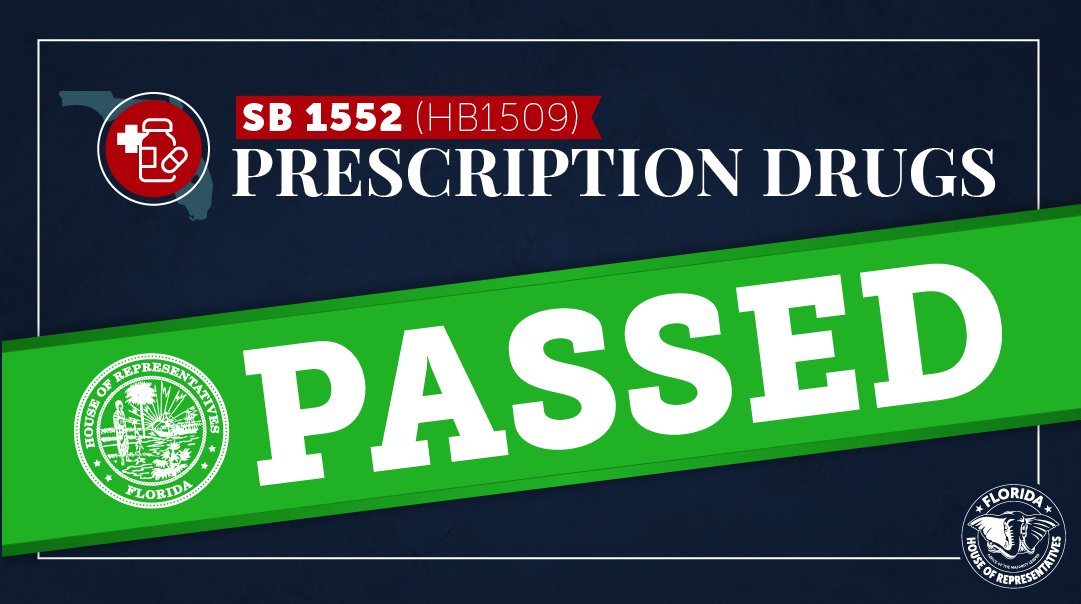 House passes one of the nation's most comprehensive pharmacy benefit manager (PBM) reforms to protect patients and small businesses from PBM influence over the prescription drug coverage market. Thank you, Rep. Linda Chaney, for your leadership!