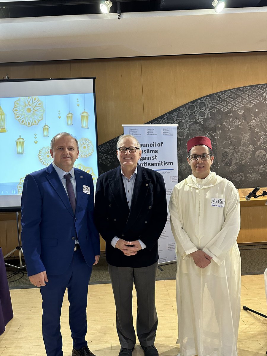 It was a pleasure to have met with Ontario’s Solicitor General @mppkerzner and the CG of Morrocco Mr. Rachid Zein at the event hosted by the Council of Muslims Against Anti-Semitism. Collaboration and dialogue across communities is key in promoting tolerance.