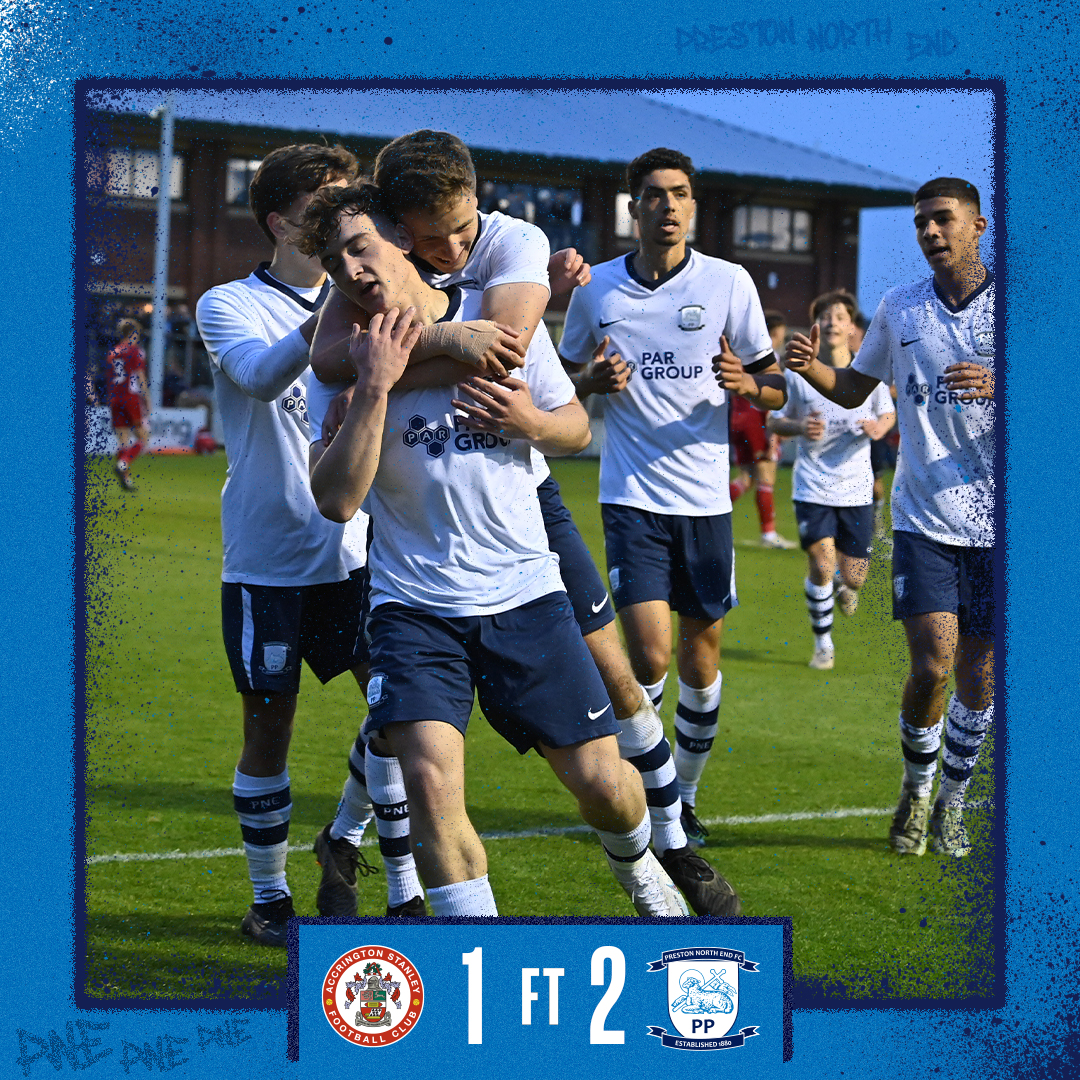 ⏱️ Full-Time: Accrington Stanley 1-2 #PNEU18

North End are the 2022/23 Lancashire FA Professional Youth Cup Winners. GET IN THERE!!! 🏆