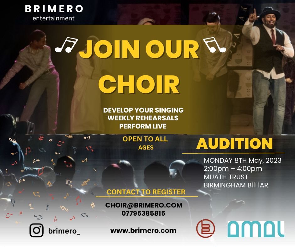 An exciting opportunity for any singers in Birmingham to be part of an epic, unique fun experience 🎤🙏🏾🎙️