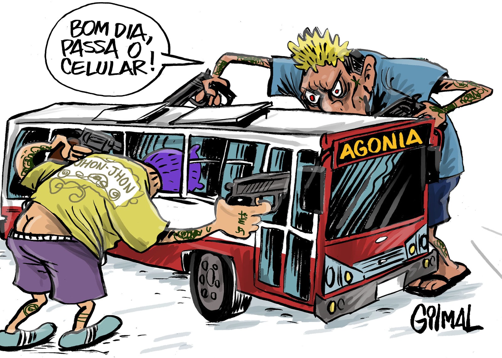 Portal do Zacarias on Twitter: "A CHARGE DO GILMAL, CHARGISTA DO
