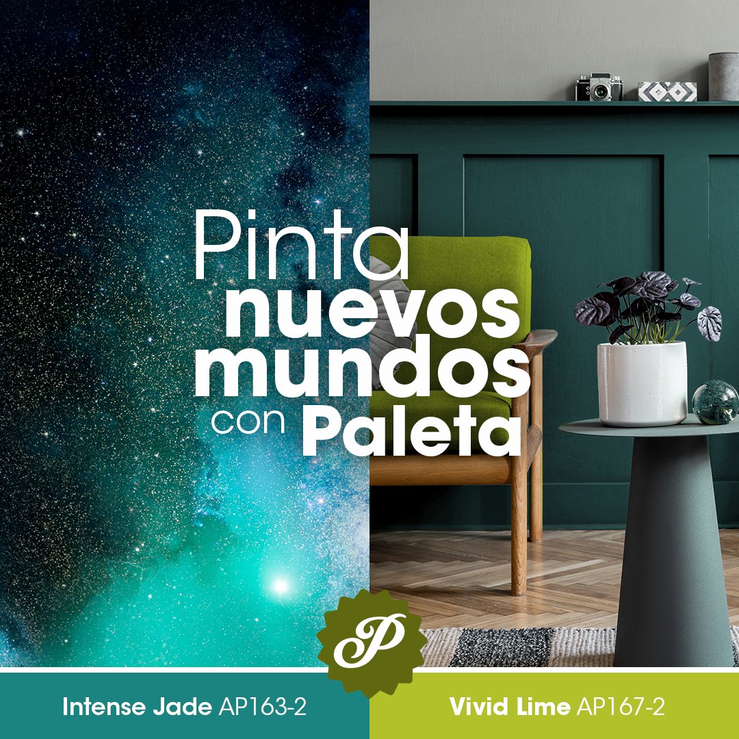 PinturasPaleta's tweet photo. ¿Quieres renovar tus ambientes pero no sabes por dónde empezar? ¡Pinta mundos nuevos con Paleta! Encuentra la combinación perfecta de colores para tus ambientes. Visita https://t.co/gJfdTOgT9c y transforma tus espacios. https://t.co/2naZMhzJbD