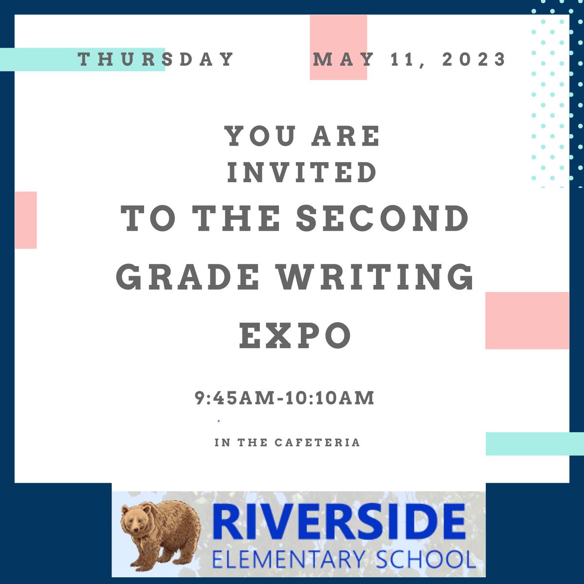 Second Grade families- we hope to see you next week!
#NNPSProud #RiversideProud