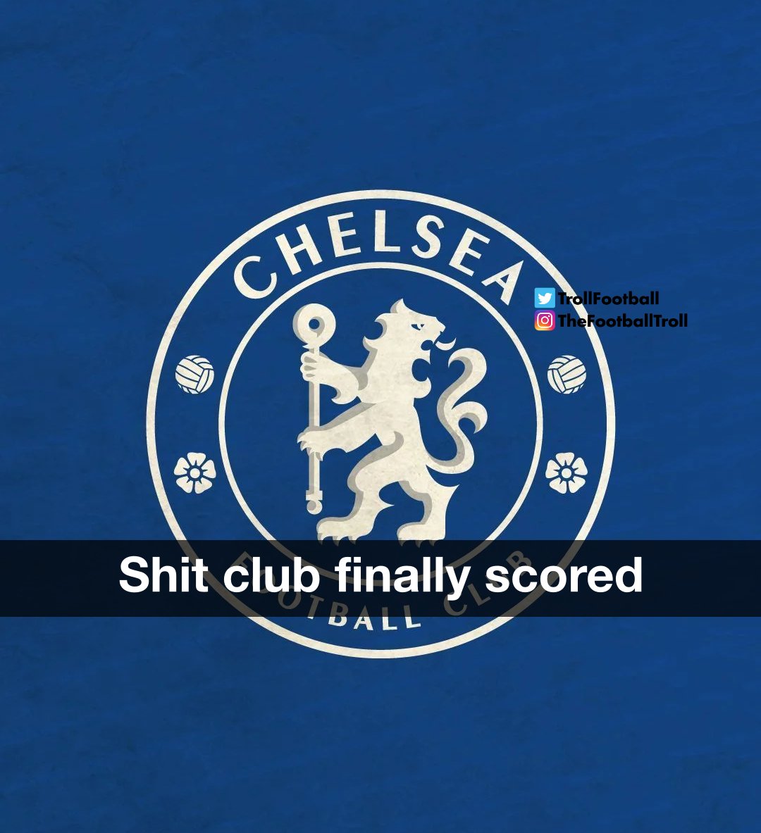 TrollFootball's tweet photo. THIS IS NOT A DRILL

CHELSEA HAS SCORED A GOAL https://t.co/Skr3TZoWMO