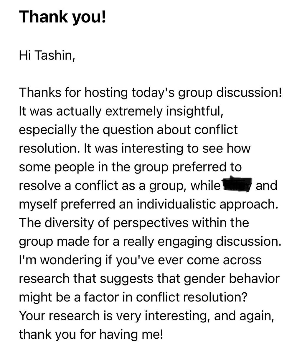 Tahsin Chowdhury (@tahsinvt) on Twitter photo One of the participants sent me a follow up email after a FG discussion session today. This session focused on teamwork competencies in undergraduate engineering, where conflict resolution was highlighted! Can anyone in our research community help with this question? <a href="/vtenge/">VT Engineering Education</a> One of the participants sent me a follow up email after a FG discussion session today. This session focused on teamwork competencies in undergraduate engineering, where conflict resolution was highlighted! Can anyone in our research community help with this question? <a href="/vtenge/">VT Engineering Education</a>