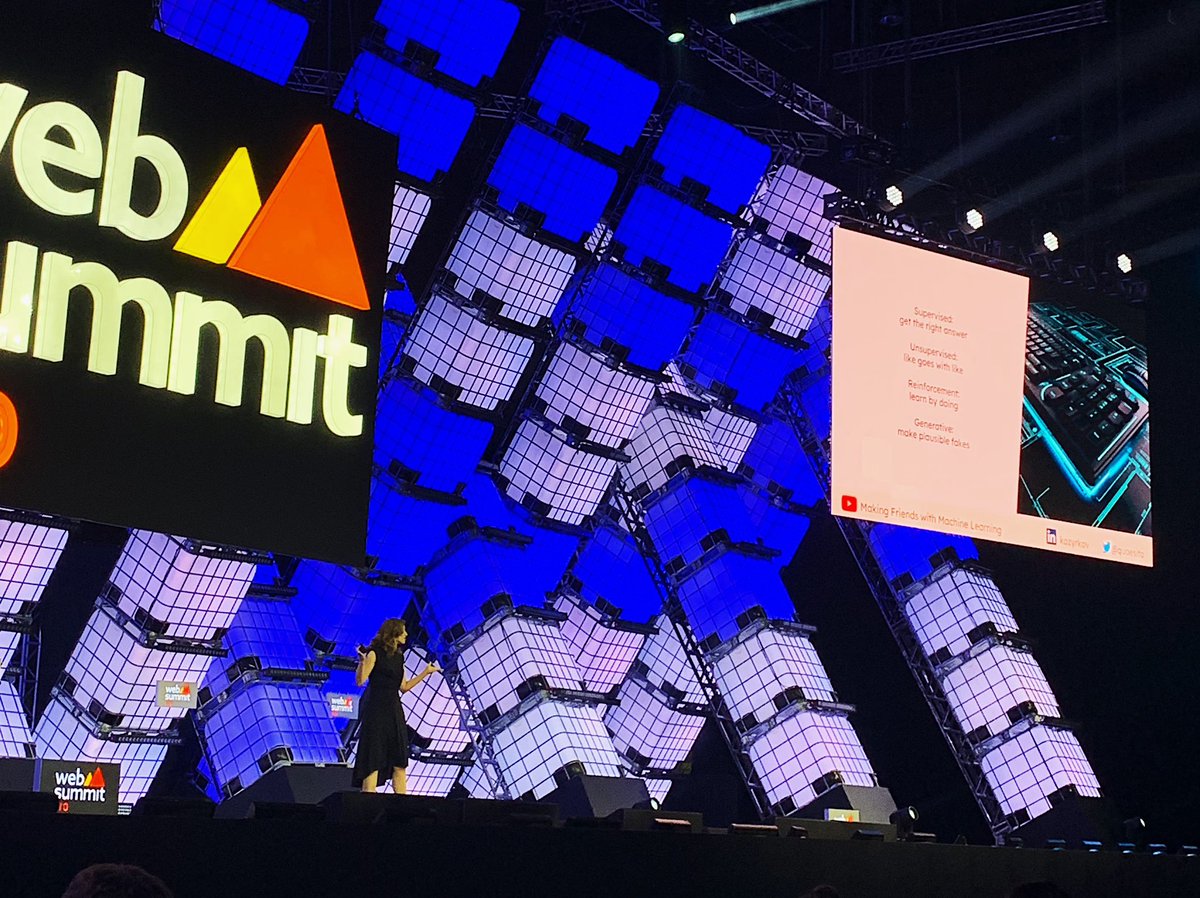 robsonfonck's tweet photo. “The next step for AI is start solving society’s problems. We can make the world so much better” @quaesita Google’s Chief Decision Scientist @ #WebSummitRio https://t.co/ufY7W13Sbd