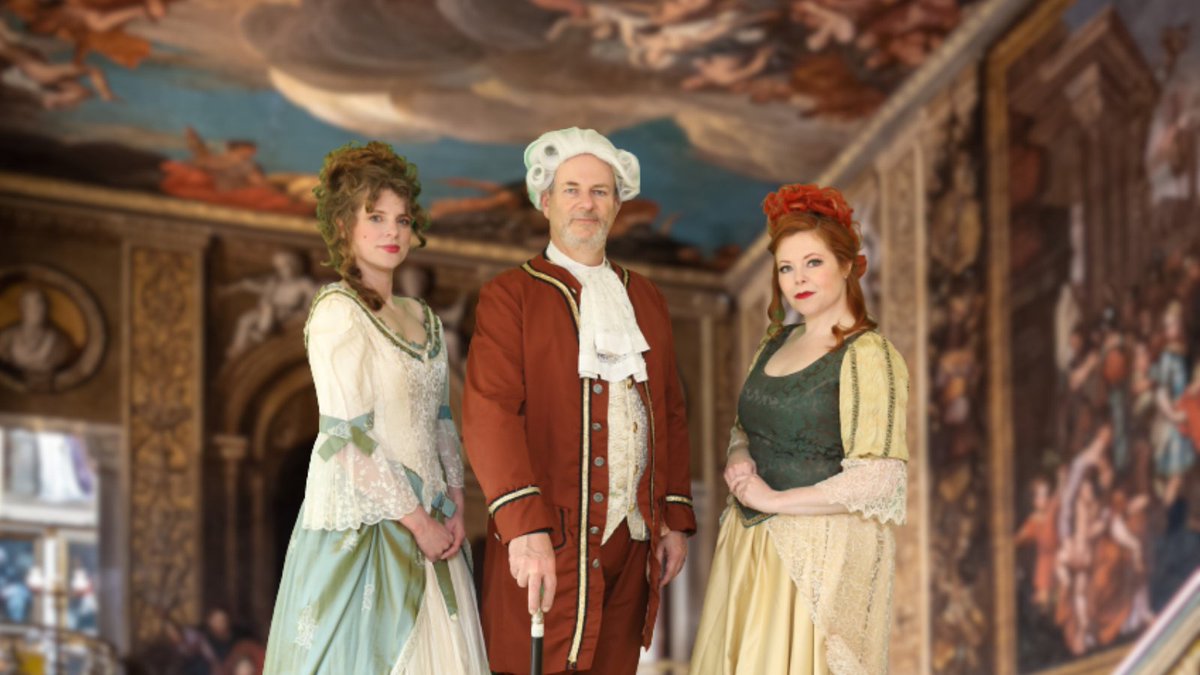 GuildfordOpera's tweet photo. Introducing Don Magnifico ( #simonwilson) and Cinderella's horrible #sisters  (@_Carradonna_ and @AnnaVGoodhew ). Can #Cinderella escape their clutches? find out in a night of #magic and #music  with 'La Cenerentola': https://t.co/kCVbcspRFs #LaCenerentola #opera https://t.co/iuXSAWxFOt