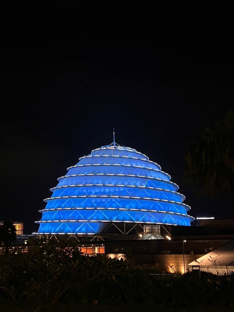 RadissonKigali's tweet image. Kigali Convention Dome lit in Blue colour to Join #ICLR23 #InstaDeep for the exclusive AI documentary preview screening, namely,
« Cape to Carthage ».

#RadissonHotels #RadissonBluKigali
 #KigaliConventionCentre #VisitRwanda #ICLR23