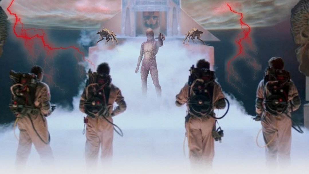 AuthorDSAllen's tweet photo. Ghostbusters vs Vecna #Ghostbusters #StrangerThings https://t.co/NVAYmtQYlJ