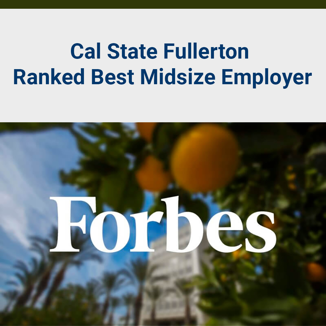 Forbes has ranked Cal State Fullerton No. 41 out of 500 national employers on the 2023 Forbes list of Best Midsize Employers in America. 

news.fullerton.edu/2023/04/cal-st…

#csufhr #csufofficial