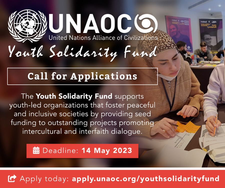 UNYouthAffairs's tweet photo. Calling all youth-led organizations — @UNAOC is providing seed funding &amp; capacity-building support to youth-led projects and organizations that demonstrate innovative approaches to intercultural or interfaith dialogue 📣

Submit your application today 🙌 https://t.co/LFfThdE4WP https://t.co/fBg3ju5XjX