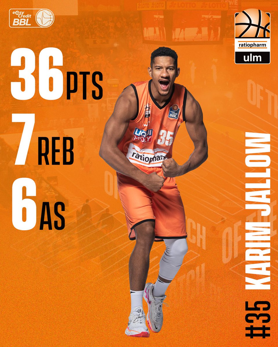What a game 🤯

Karim erzielt unfassbare 36 Punkte im Spiel gegen den SYNTAINICS MBC, damit knackt er seinen persönlichen Bestwert in der BBL.🔥

Ihr wählt ihn verdient mit 89% zum Man-of-the-Match 🥇

#uuulmer #weareone