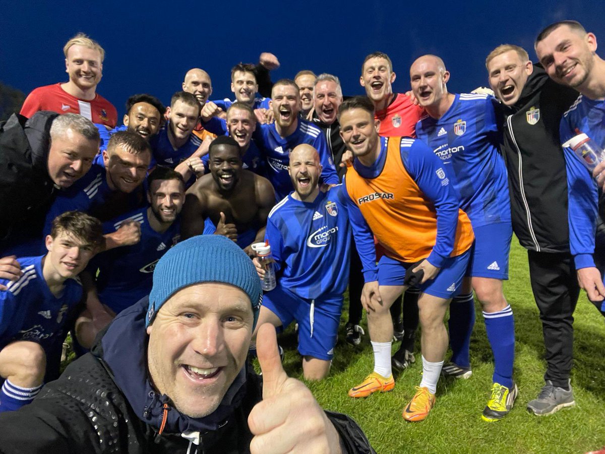 Big win tonight in the semi final.  Fully deserved goals from <a href="/TBarber93/">Tom Barber</a>  and <a href="/ryansilvester/">Ryan Silvester</a>.  Good luck for the rest of the season @wombwelltownfc.  UTH🔵🔵🔵