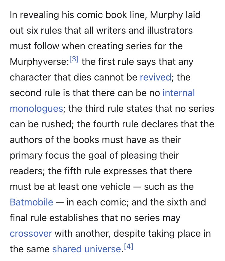 Thinking about SGM's stupid rules for his DC 'Murphyverse', including the one that's just a CG dogwhistle